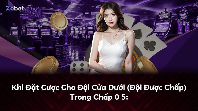 Khi Đặt Cược Cho Đội Cửa Dưới (Đội Được Chấp) Trong Chấp 0 5: